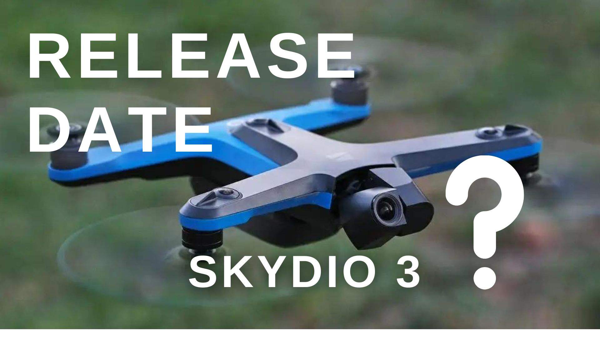 Skydio 2 flying in the air with question for skydio 3