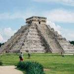 Maya temple for drone flights